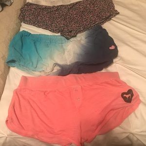 Set of 3 Victoria’s Secret Short shorts